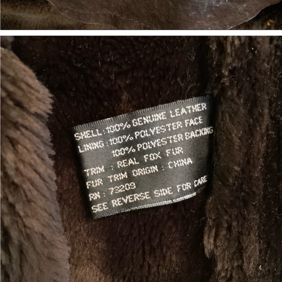 Vintage Marvin Richards fox fur & suede coat, S - Picture 6 of 9